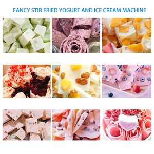 Rouleau Plateau À Crème Glacée Yaourt Frit Machine À <span class=keywords><strong>Glace</strong></span> Remuer Yaourt Machine Frit <span class=keywords><strong>Mini</strong></span> Maison Machine À Crème Glacée Instantanée - Product Image 5