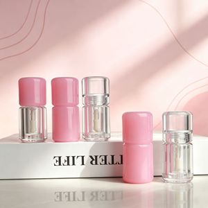 Nouveauté : Emballage de 3 ml pour baume à lèvres transparent effet repulpant, tube rose bombé pour gloss avec grand applicateur en forme de patte de chèvre - Product Image 2