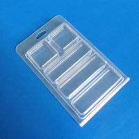 Emballage en gros personnalisé écologique en plastique PET transparent pour cils, type coquille et blister, avec gaufrage
