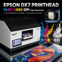 Printer UV Flatbed Otomatis A5 dengan Print Head DX7 1440x2880 Mesin Kecil untuk Casing Ponsel dan Kotak Hadiah