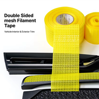 Utilisé dans les panneaux de porte, protections, garnitures de tableau de bord Ruban adhésif en fibre de verre à filament croisé enduit double face 50mm