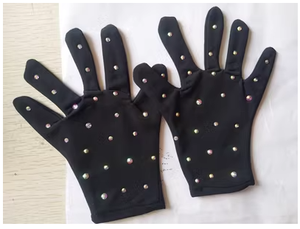 Gants de patinage artistique Gants de patinage sur glace pour hommes et femmes Noir Kaki Spandex Entraînement Pratique Compétition Patinage Porter Thermique - Product Image 3