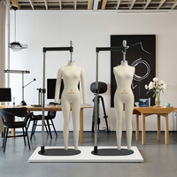 Mannequin de couture féminin Beifuform Mini 1/2 échelle, taille européenne 4, avec bras amovibles et fonctions de fixation par épingles