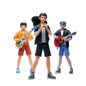 Statuetta Personalizzata di Musicista, Decorazione da Tavolo, Scultura di Pianista in PVC, Figurina di Oboista, Sassofonista, Ballerino, <span class=keywords><strong>Action</strong></span> <span class=keywords><strong>Figure</strong></span> Hard Rock - Product Image 2