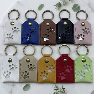Dog Fur Storage <b>Keychain</b> Cute PU Leather Pet Hair Storage Keychains Memorial Keepsake Decor for Puppy Cat - Product Image 2