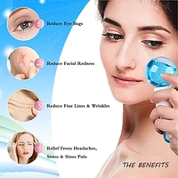 Bâton de massage facial et corporel en verre ABS rose, effet cryogénique, pour raffermissement et thérapie – Vente en gros