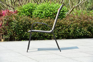 Bàn Ghế Ăn Chất Lượng Cao Sân Vườn Đồ Nội Thất Ngoài Trời Bộ Sân Vườn Lưới Ngoài Trời Có Thể Xếp Chồng Lên Nhau Bàn Ghế - Product Image 3