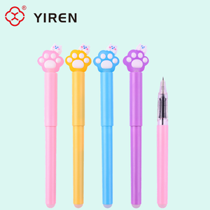 YIREN Kawaii 고양이 발 만년필 <span class=keywords><strong>3D</strong></span> 새끼 고양이 디자인 어린이와 소녀를위한 귀여운 동물 문구 - Product Image 5