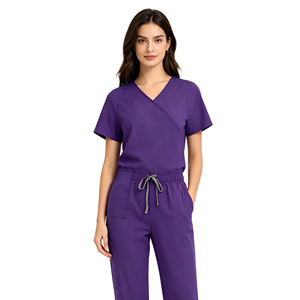 Ziekenhuis Kliniek Verpleeghuis Gezondheidszorg Klassieke V-hals Scrubsets Korte Mouwen Zakken voor Ziekenhuisverpleegsters Uniformen 42186 - Product Image 6