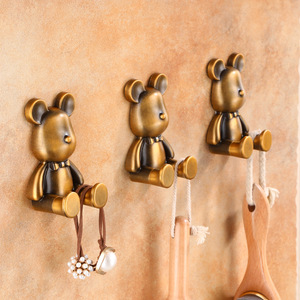 Crochet mural en aluminium KEGAO en forme d'ours créatif pour cuisine, garage, salon, porte, entrée, <span class=keywords><strong>armoire</strong></span>, double niveau, résistant à la rouille - Product Image 5