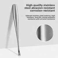 Pousse-cuticules en acier inoxydable en forme de U, outil de manucure pour le soin des ongles des mains et des pieds