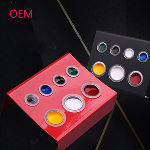 Stainless Steel 7 Holes Tattoo Ink Cup <b>Holder</b> Custom Logo Iron Color Cup Stand - Product Image 6