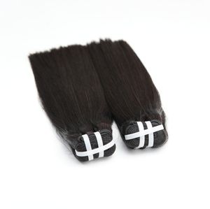 Wholesale Super Double Drawn Double Weft 100% Unprocessed Human <b>Hair</b> Straight <b>Extension</b> No Chemical - Product Image 1