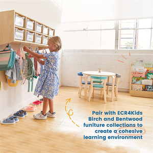 Màu sắc tự nhiên nhà văn phòng lớp học đồ nội thất treo tường lưu trữ cubby Tủ 10-phần treo áo Locker - Product Image 6