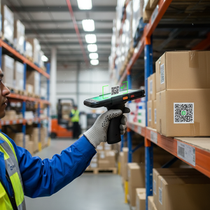 <span class=keywords><strong>Smartphone</strong></span> PDA robuste Android 12 4G <span class=keywords><strong>avec</strong></span> NFC, WiFi, lecture de codes <span class=keywords><strong>QR</strong></span> 1D/2D, écran 5,7 pouces, 4 Go de RAM/64 Go de ROM - Product Image 1