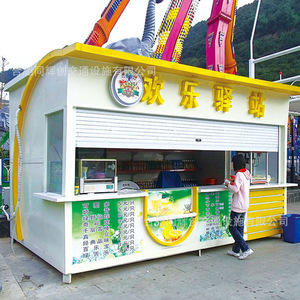 Camion de restauration Takoyaki 4,8 m en acier inoxydable, stand extérieur, montage facile, brûleur, design carré - Product Image 3