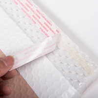 Expédition personnalisée enveloppe d'emballage de pochettes à bulles rose mat enveloppe rembourrée en poly à bulles avec logo