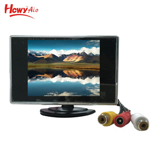 3,5 zoll Auto Dach Montieren Rückspiegel TFT LCD Monitor Display Mit Mini TV Mit <span class=keywords><strong>2</strong></span> Video Eingang - Product Image 4