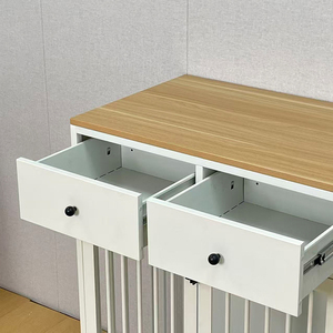 <strong>Large</strong> <strong>Dog</strong> Crate Furniture <strong>Dog</strong> Crate <strong>Kennel</strong> with 2 Drawers with Partitions Drawers Indoor Furniture - Product Image 3