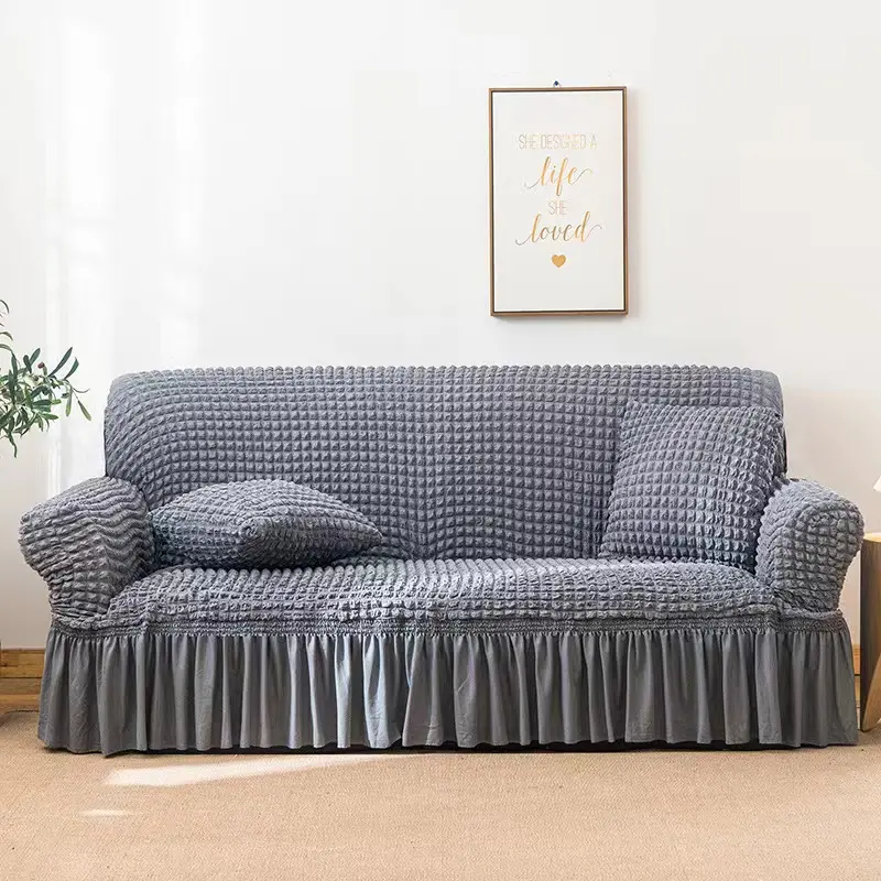 Чехол для дивана, эластичный защитный чехол, полноразмерная вязаная сумка из спандекса, простой цветной эластичный диван для гостевой комнаты, набор диванов, сделано в Китае