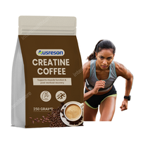 Ausreson OEM Café à la Créatine, Boisson Énergétique Instantanée, Récupération Post-Entraînement, Compléments Alimentaires pour la Santé Musculaire, Poudre de Café à la Créatine Végétalienne