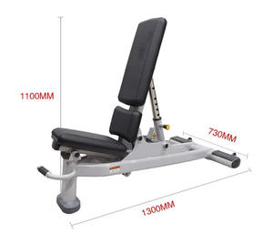 Panca per Pesi Regolabile DINUO con Rotelle Scorrevoli per Facile Movimento e Allenamento della Forza del Torace a <span class=keywords><strong>Casa</strong></span> o in Palestra - Product Image 2