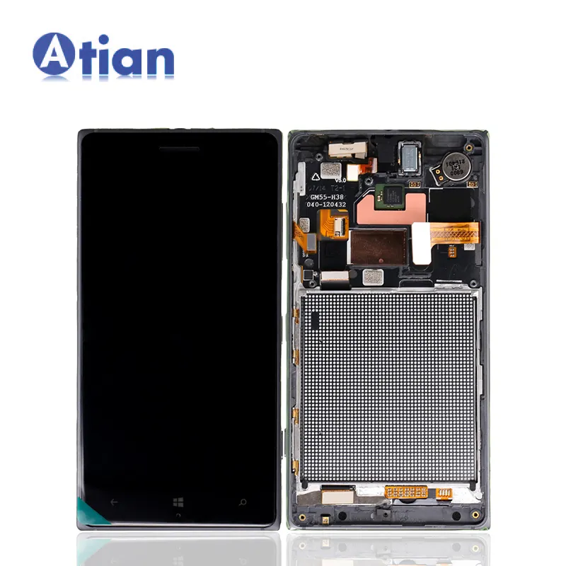 Per Nokia Lumia 830 Display LCD Touch Screen N830 RM-984 Pannello Dello Schermo LCD Touch Screen Digitizer Vetro del Sensore + FrameAssembly