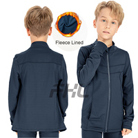 Sweat-shirt de Sport pour enfants, vestes d'hiver doublées en polaire, logo personnalisé, veste pour enfants, vestes de course pour petits garçons