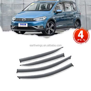 Pour Volkswagen VW <span class=keywords><strong>Touran</strong></span> 5T 2016 ~ 2022 accessoires 4x déflecteurs pour vitres de voiture pluie sourcils gardes protecteur couverture - Product Image 1