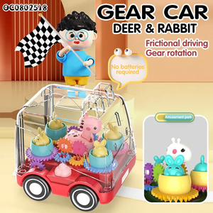 Mainan Anak Desain Baru Kendaraan Inersia Transparan Tahan Jatuh Bus Lucu Mini Mobil Mainan Hadiah Ulang Tahun Anak - Product Image 4