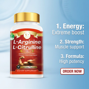 DUOZP L-Arginine L-Citrulline 1000MG Comprimés 90 unités Formule Premium Complément Nutritionnel Sportif pour l'Énergie et la Force - Product Image 1