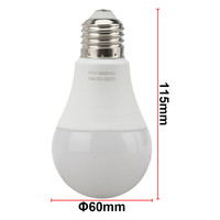 Ampoule LED E27 12V AC/DC certifiée ROHS, 3W-15W, blanc chaud, aluminium-plastique A50/A60/A70, vente en gros