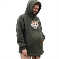 Nouveau sweat à capuche long en polaire style européen et américain 2025 – Tendance unisexe, coupe ample, décontracté et chaud pour l'hiver