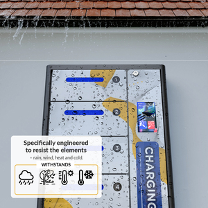 Y2 Power ZEN, casier de charge mural pour téléphone à 6 emplacements, pour utilisation <span class=keywords><strong>en</strong></span> extérieur, station de charge étanche, option de paiement par carte de crédit - Product Image 5