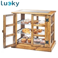 Boulangerie en bois personnalisée POP Vitrine Présentoir à pain Vitrine à dessert Présentoir