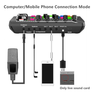 <span class=keywords><strong>Carte</strong></span> <span class=keywords><strong>son</strong></span> F998 16 effets sonores, mélangeurs de réduction de bruit, casque, micro, commande vocale <span class=keywords><strong>pour</strong></span> téléphone, ordinateur, <span class=keywords><strong>DJ</strong></span>, Studio de musique, fête - Product Image 2