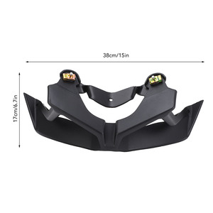 Alerón Delantero para Motocicleta, Color Negro, Aumenta la Estabilidad, Kit de Alerón Aerodinámico para <span class=keywords><strong>MT</strong></span>-<span class=keywords><strong>09</strong></span> <span class=keywords><strong>SP</strong></span> 2017 a <span class=keywords><strong>2020</strong></span> - Product Image 2