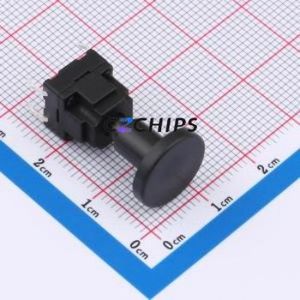 TSW10111-228B333CA-008A Tactile Switch Through hole-4P,10x10mm Switch Single Pole Single Throw Round Button 1.8N 10mm - Product Image 1