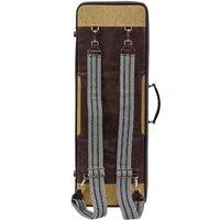 Étui de violon 4/4 oblong pratique et durable à 3 accessoires avec sac de violon électrique en toile à l'huile de cire légère Design portable