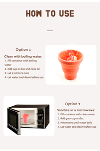 Esterilizador de Discos Menstruales Reutilizable de Silicona Ecológica, Plegable y Portátil de 200 ml para Horno de <span class=keywords><strong>Microondas</strong></span> - Product Image 3