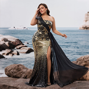 gold and black evening dresses New Year Gala Dress Glittering Evening Gown Formal Dresses Black & Gol –  Shoptiques