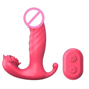 Vibrateur en silicone Rose à télécommande portable - 9 vitesses de vibration, étanche, rechargeable par USB, discret, jouet sexuel pour la masturbation, en vrac - Product Image 1