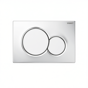 Placa de Control Geberit Sigma01 Cromada de 29.8 cm de Largo, Botones de Inodoro - Product Image 3