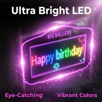 Panneau d'affichage lumineux LED acrylique UV personnalisé pour boîte de nuit moderne, avec fonction de défilement, pour présentation de service de bouteilles