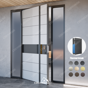 Hiện đại nhôm an ninh cửa đa điểm Khóa hệ thống giấu bản lề chống trộm cách âm pivot chính căn hộ biệt thự khách sạn - Product Image 3