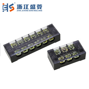 Tb-2506 600v 25a שורה כפולה כלי רכב פליז 10-מוט 21-30 awg מחסום חשמל תעשייתי רצועת חוט חוט - Product Image 4