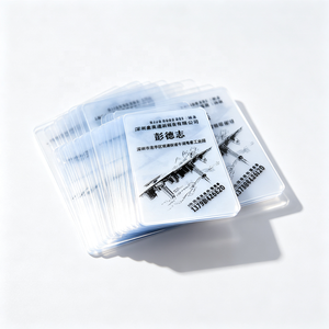Carte de visite personnalisée en PVC transparent givré avec hologramme CMYK, impression offset, magnétique, pour programme de fidélité NFC, ID, membre VIP - Product Image 4