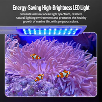 Filtre arrière JSD pour aquarium d'eau salée, verre ultra-clair, bac à poissons marins, écrémeur de protéines, éclairage LED, pompe submersible silencieuse