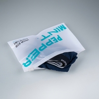 Sacs à fermeture éclair personnalisés en PLA PBAT biodégradable et compostable, finition mate givrée, impression de logo pour l'emballage de vêtements