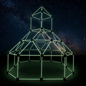 Kit de construction de château et de <span class=keywords><strong>fort</strong></span> qui brille dans le noir (130 pièces) Jouet éducatif créatif STEM pour enfants Kit de construction de <span class=keywords><strong>fort</strong></span> Jouet STEM - Product Image 5